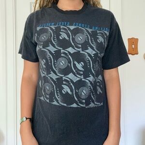 Rolling Stones Steel Wheels 1980s Vintage T-Shirt